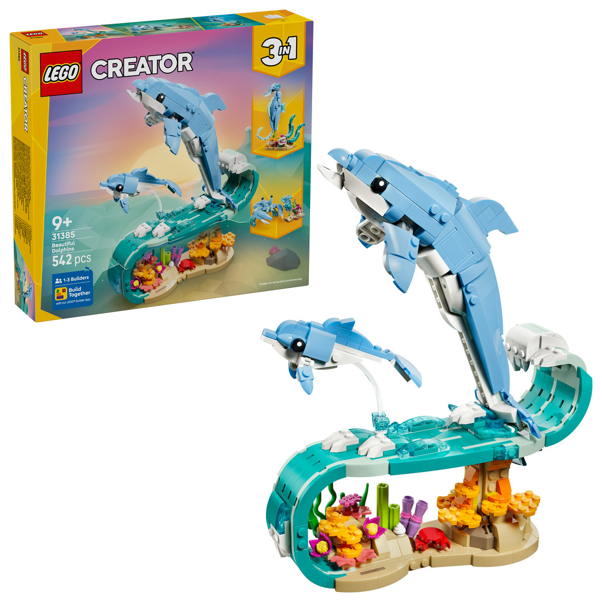LEGO. Animale marine delfini superbi - 3 in 1