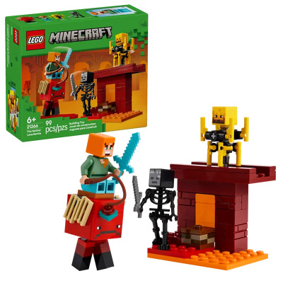 LEGO. Batalie deasupra lavei in Nether - actiune intensa si aventura