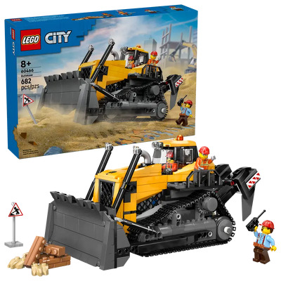 LEGO. Buldozer galben - constructii si joaca creativa pentru copii