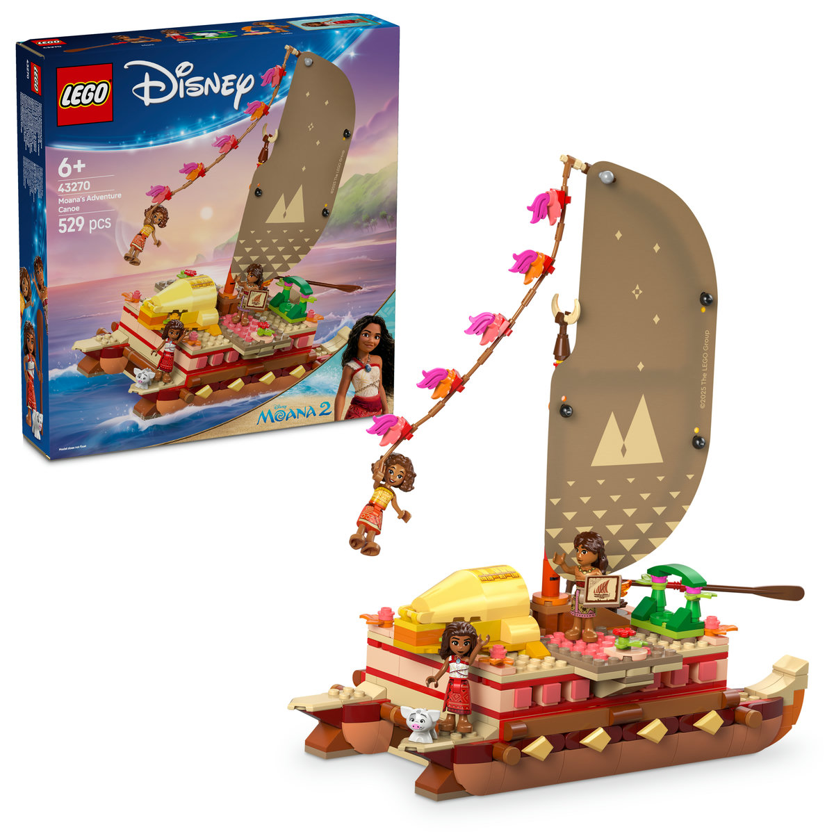 LEGO. Canoea de aventura a Moanei - explorare si distractie