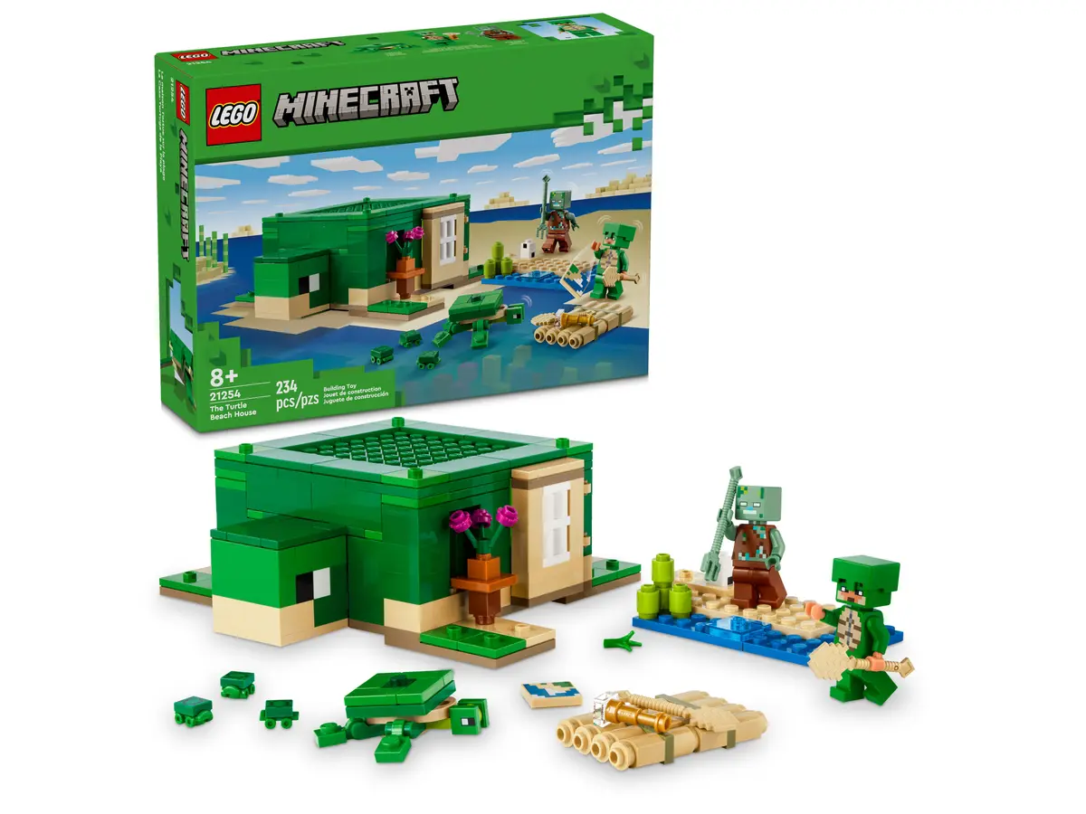 LEGO. Casa de pe plaja a testoaselor cu 762 piese pentru constructie si joaca creativa