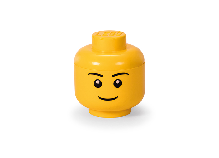 LEGO. Cutie de depozitare Cap Minifigurina LEGO baiat