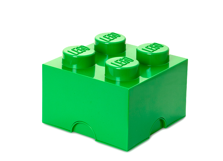 LEGO. Cutie depozitare 4 verde inchis