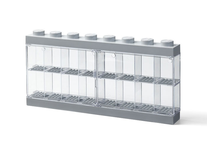 LEGO. Cutie gri pentru 16 minifigurine
