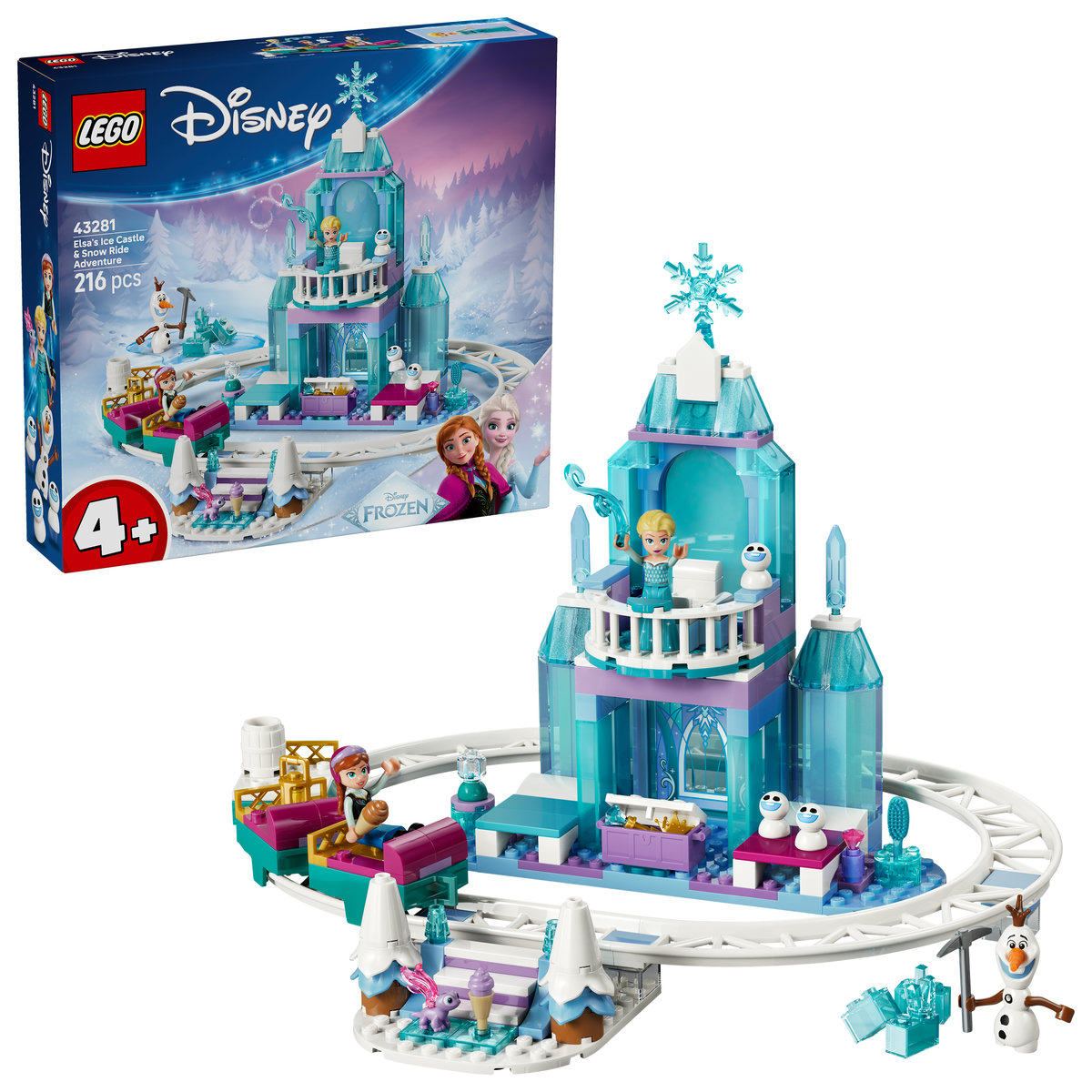 LEGO. Disney Aventură cu sania pe sine la castelul de gheata al Elsei