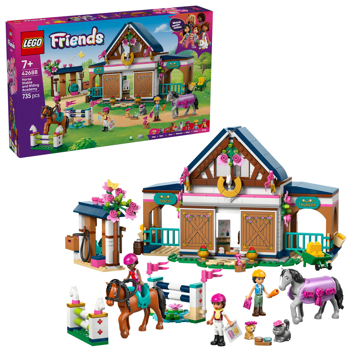 LEGO Friends. Grajd de cai si academie de echitatie