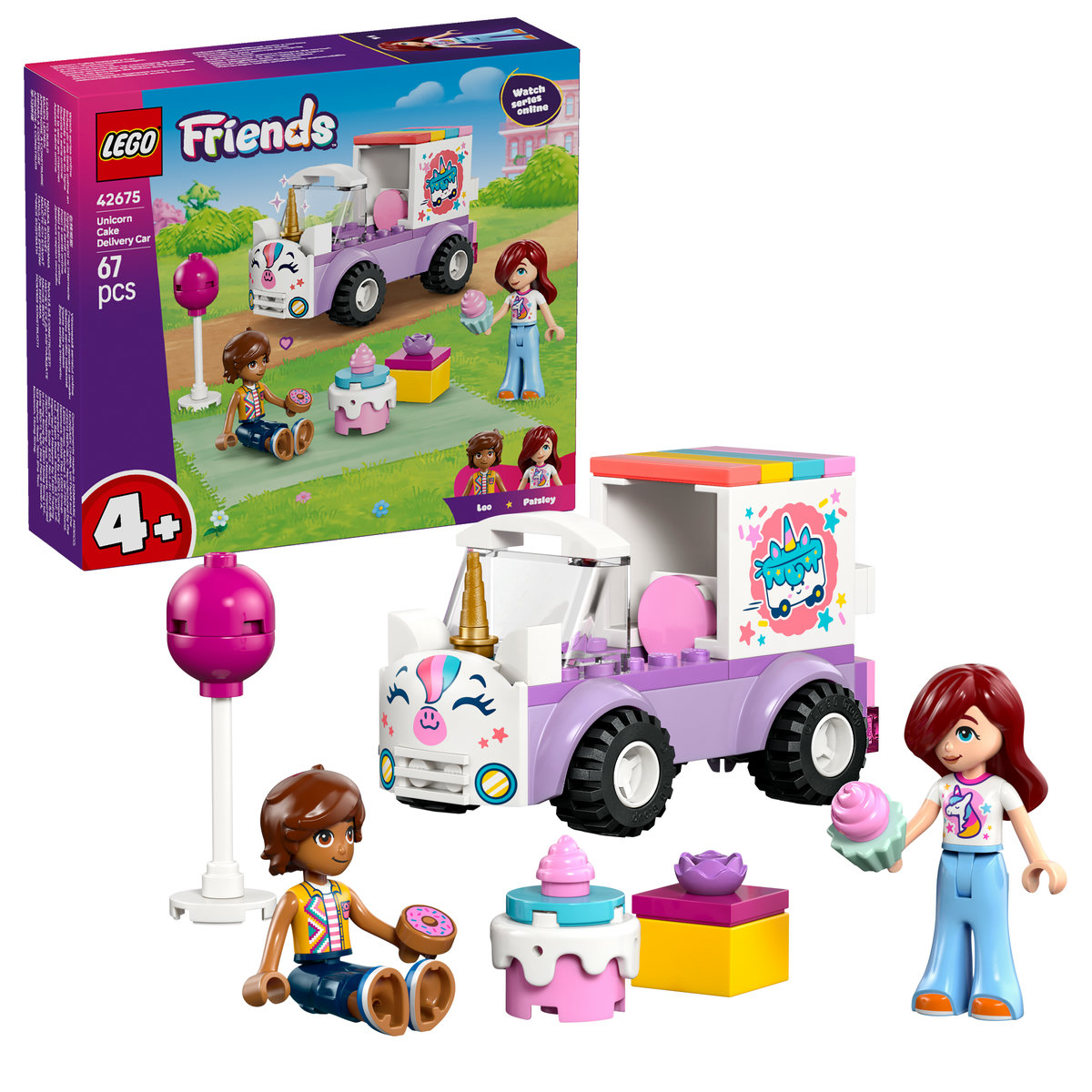 LEGO Friends. Masina unicorn pentru livrare de torturi
