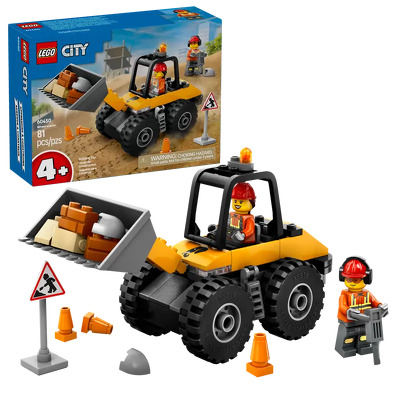 LEGO. Incarcator pe roti galben pentru constructii - utilaje de joaca