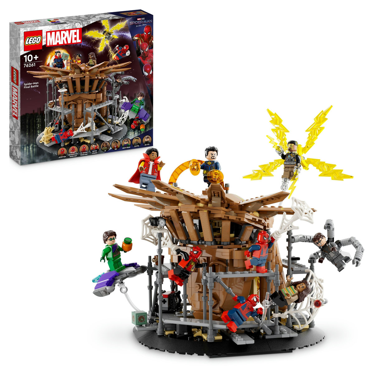LEGO Marvel. Lupta finala a lui Spider-Man cu 231 piese pentru joaca supereroi