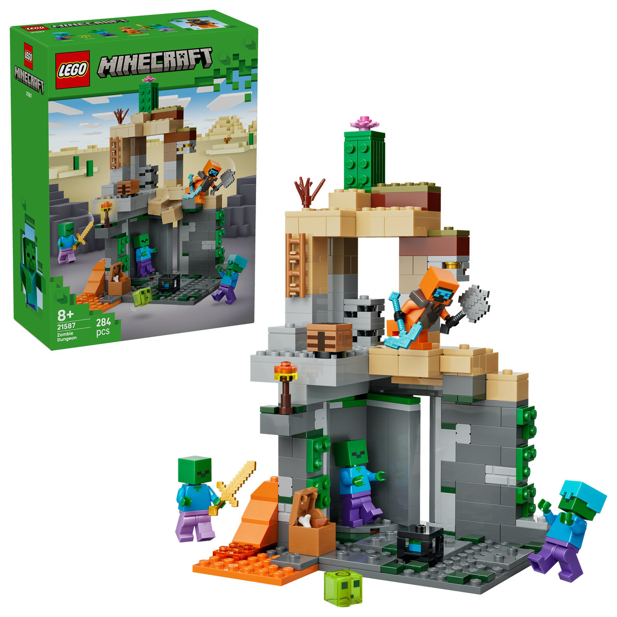 LEGO Minecraft. Temnita cu zombi