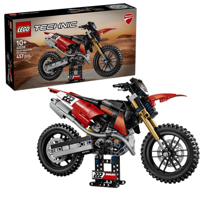 LEGO. Motocicleta Ducati Desmo450 MX, versiunea de uzina
