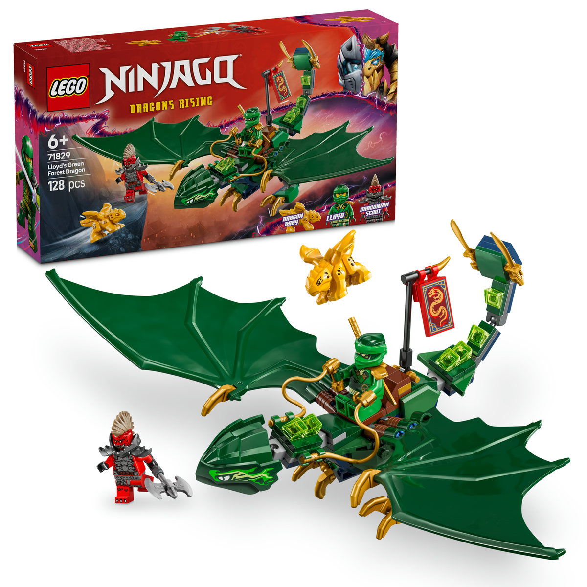 LEGO Ninjago. Dragonul de padure al lui Lloyd 128 de piese