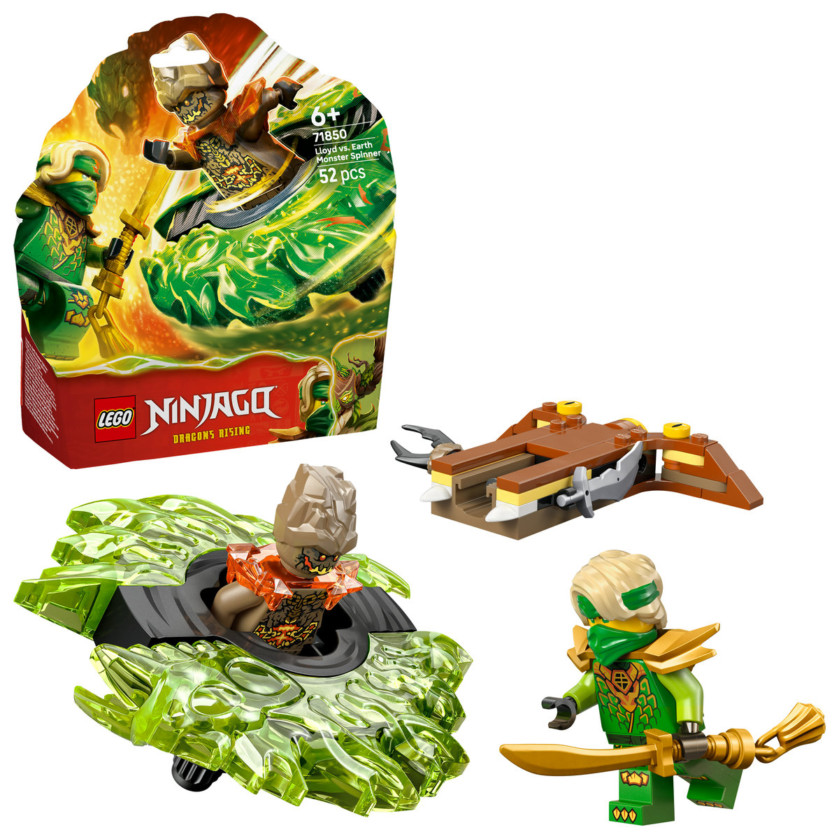 LEGO Ninjago. Lloyd vs spinnerul monstru de pamant