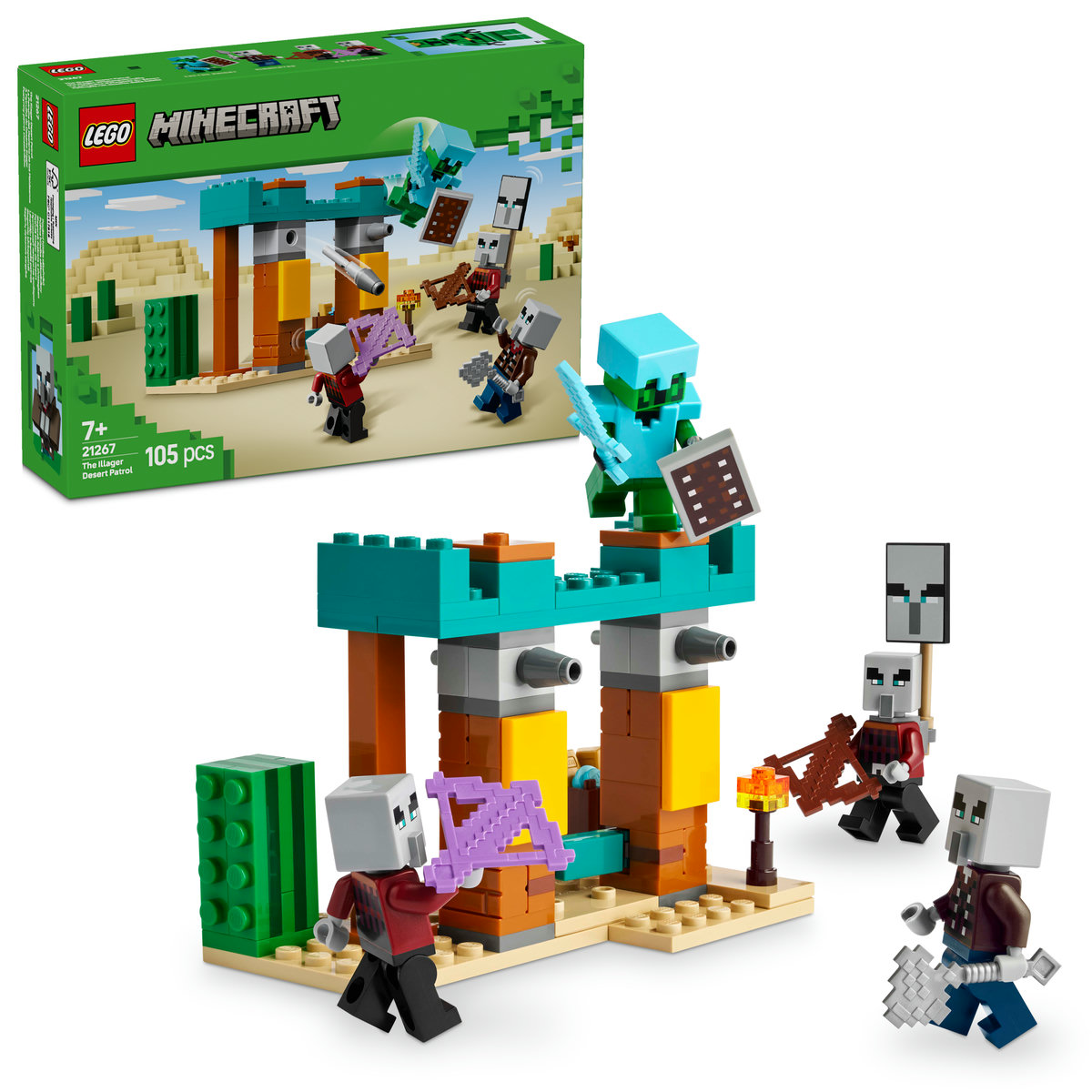 LEGO. Patrula Illager in desert
