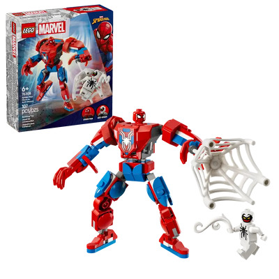 LEGO. Robotul Omul Paianjen vs Anti-Venom - confruntare supereroi si raufacatori