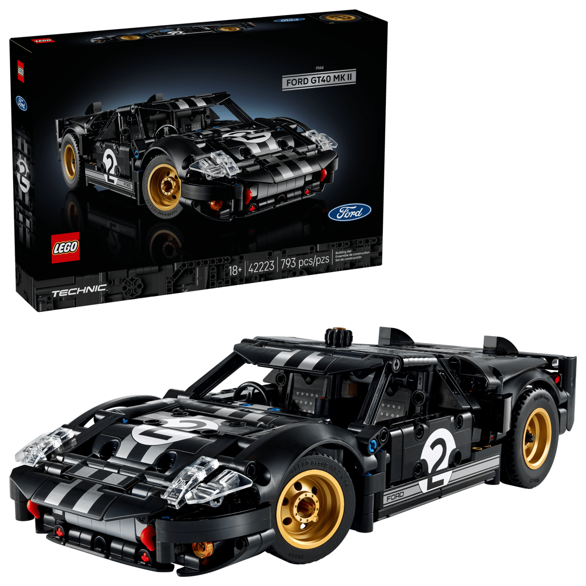LEGO Speed Champions. Masina de curse 1966 Ford GT40 MKII