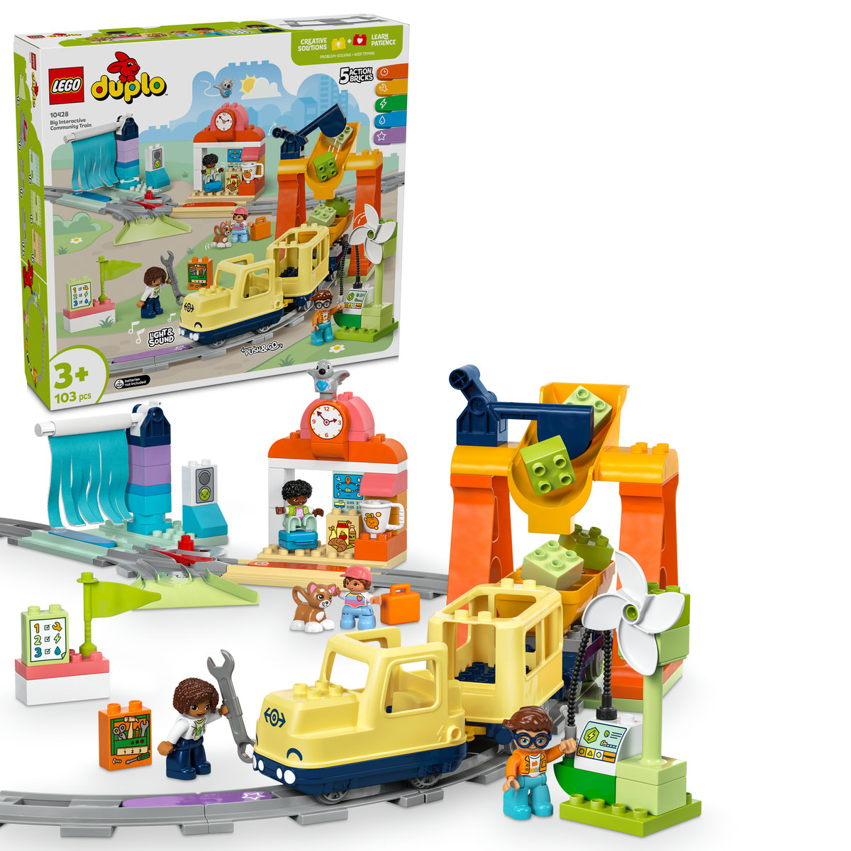 LEGO. Tren comunitar interactiv - distractie pe sine