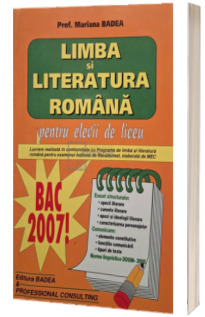 Limba si literatura romana pentru Bac 2007