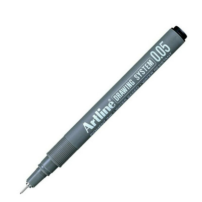 Liner pentru desen tehnic, varf fetru 0.05mm - gri