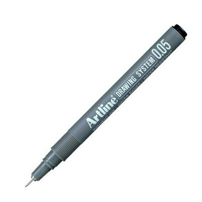 Liner pentru desen tehnic, varf fetru 0.05mm - maro pastel