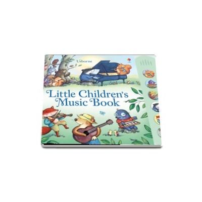 Little childrens music book with musical sounds