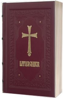 Liturghier legat in piele naturala