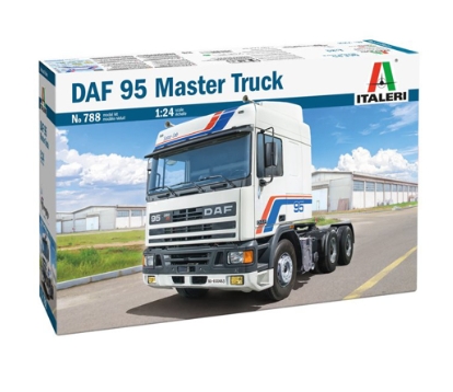 Macheta automodel de construit camion si remorca DAF 95 Master Truck