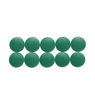 Magneti forma rotunda, D15mm, 0.15 kg forta, 10 buc/set, Solid - verde