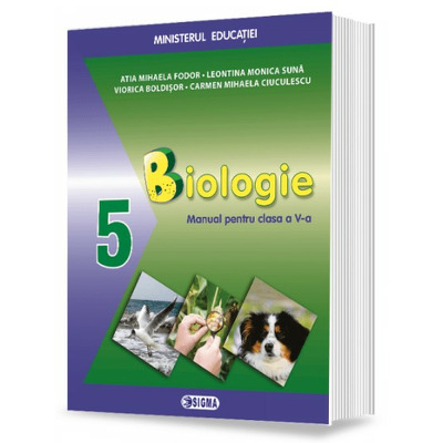Manual de biologie, pentru clasa a V-a (aprobat cu nr. 4065 din 16.06.2022)