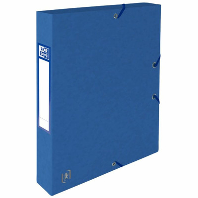 Mapa A4, carton MultiStrat 390g/mp, cu elastic, 40mm latime,Top File - albastru