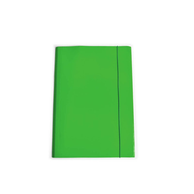 Mapa carton plastifiat, cu elastic B4, verde, Arhi Design