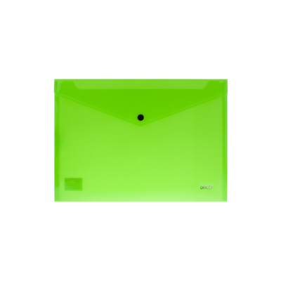 Mapa plastic cu capsa A4 verde neon, Daco