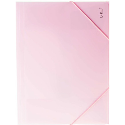 Mapa plastic cu elastic A4 Roz pastel DACO