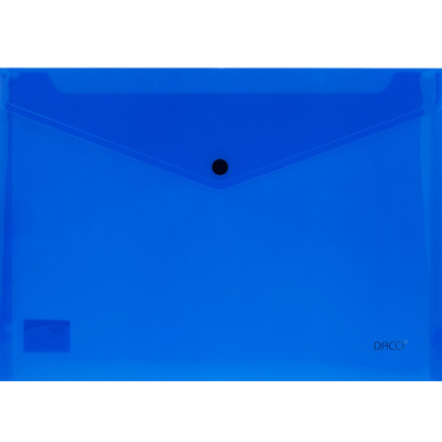 Mapa plastic plic cu capsa A4 Albastru
