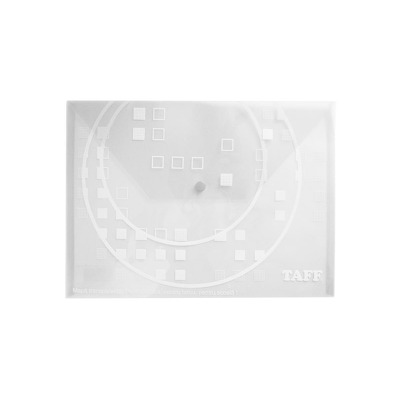 Mapa plastic Taff B4, plic cu buton, alb, Arhi Design