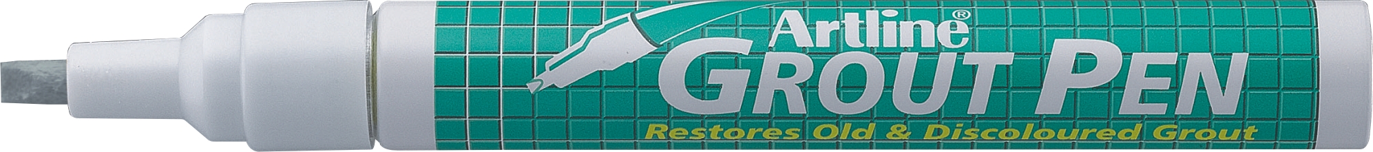 Marker Artline 419 Grout Pen, pentru rosturi, corp metalic, varf tesit, 2.0-4.0mm - gri
