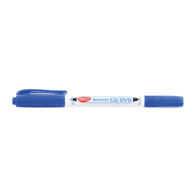Marker CD/DVD 2 capete Albastru