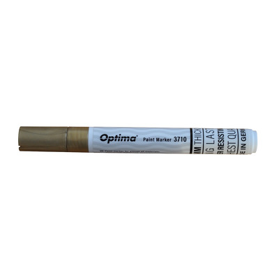 Marker cu vopsea Paint 3710 cu varf rotund 4.5mm, grosime scriere 2-3mm - auriu