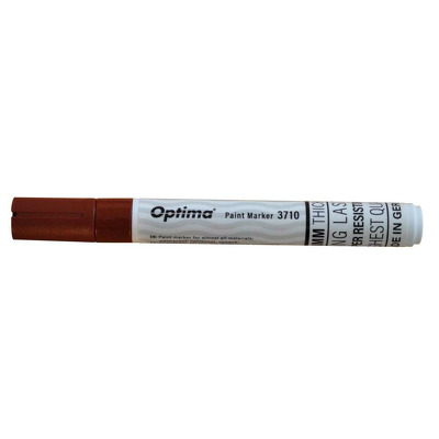 Marker cu vopsea Paint 3710 cu varf rotund 4.5mm, grosime scriere 2-3mm - maro