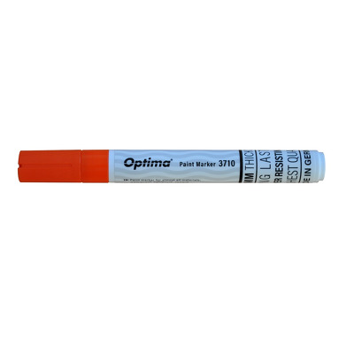 Marker cu vopsea Paint 3710 cu varf rotund 4.5mm, grosime scriere 2-3mm - orange