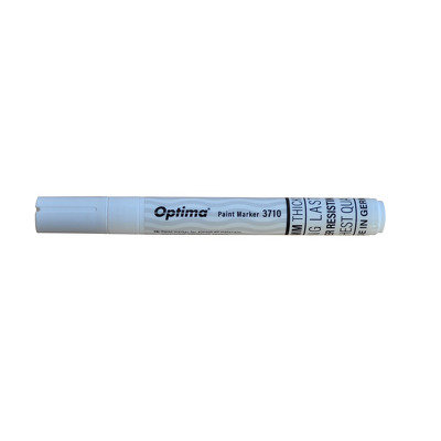 Marker cu vopsea Paint 3710, varf rotund 4.5mm, grosime scriere 2-3mm - alb