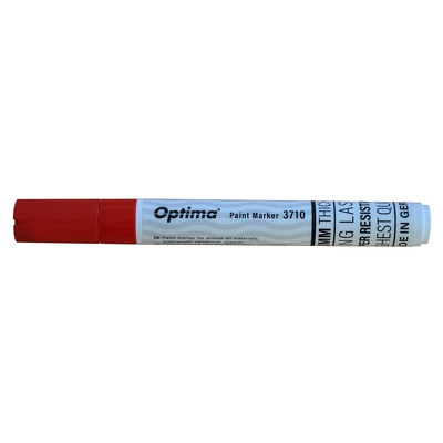 Marker cu vopsea Paint 3710, varf rotund 4.5mm, grosime scriere 2-3mm - rosu
