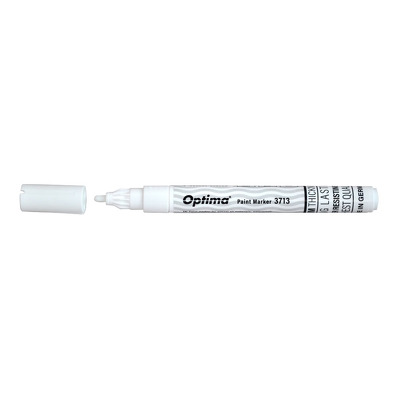 Marker cu vopsea Paint 3713 cu varf rotund 2.0mm si grosime scriere 1-2mm - alb