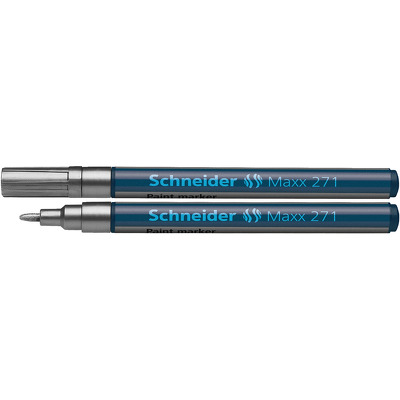 Marker cu vopsea varf rotund 1-2mm - argintiu Maxx 271