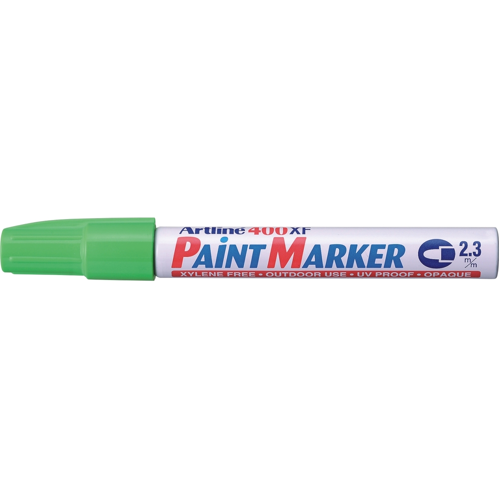 Marker cu vopsea varf rotund 2.3mm - vernil 400XF, corp metalic