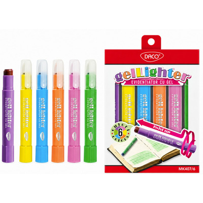 Marker evidențiator GelLighter set 6