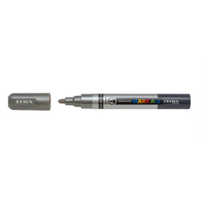 Marker Graduate Mark All, pe baza de apa, varf 2mm, pentru orice suprafata - argintiu