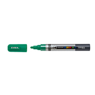 Marker LYRA Graduate Mark All, pe baza de apa, varf 2mm, pentru orice suprafata - verde smarald