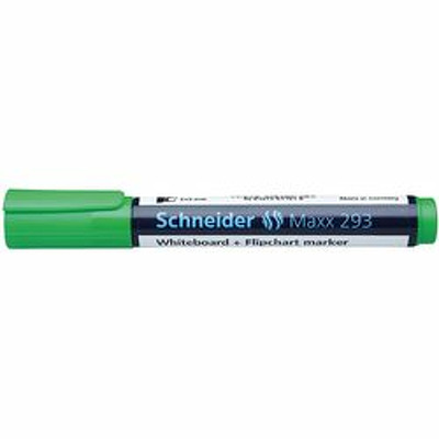 Marker Maxx 293, pentru tabla de scris flipchart, varf tesit 2-5mm - verde