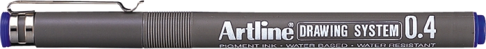 Marker pentru desen tehnic, varf fetru 0.4mm - albastru